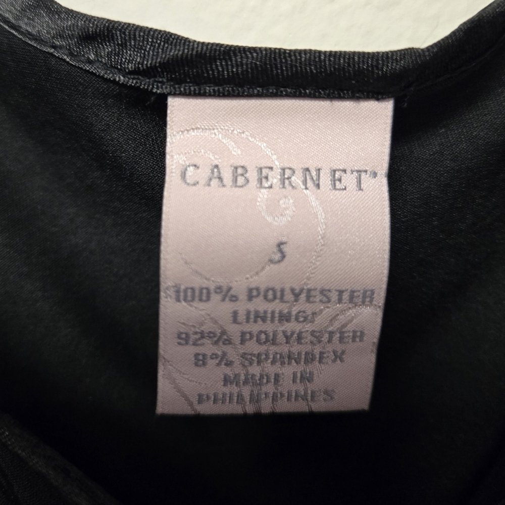 Cabernet Sleeveless Stripe Tank Top Blouse Black S - Picture 6 of 7